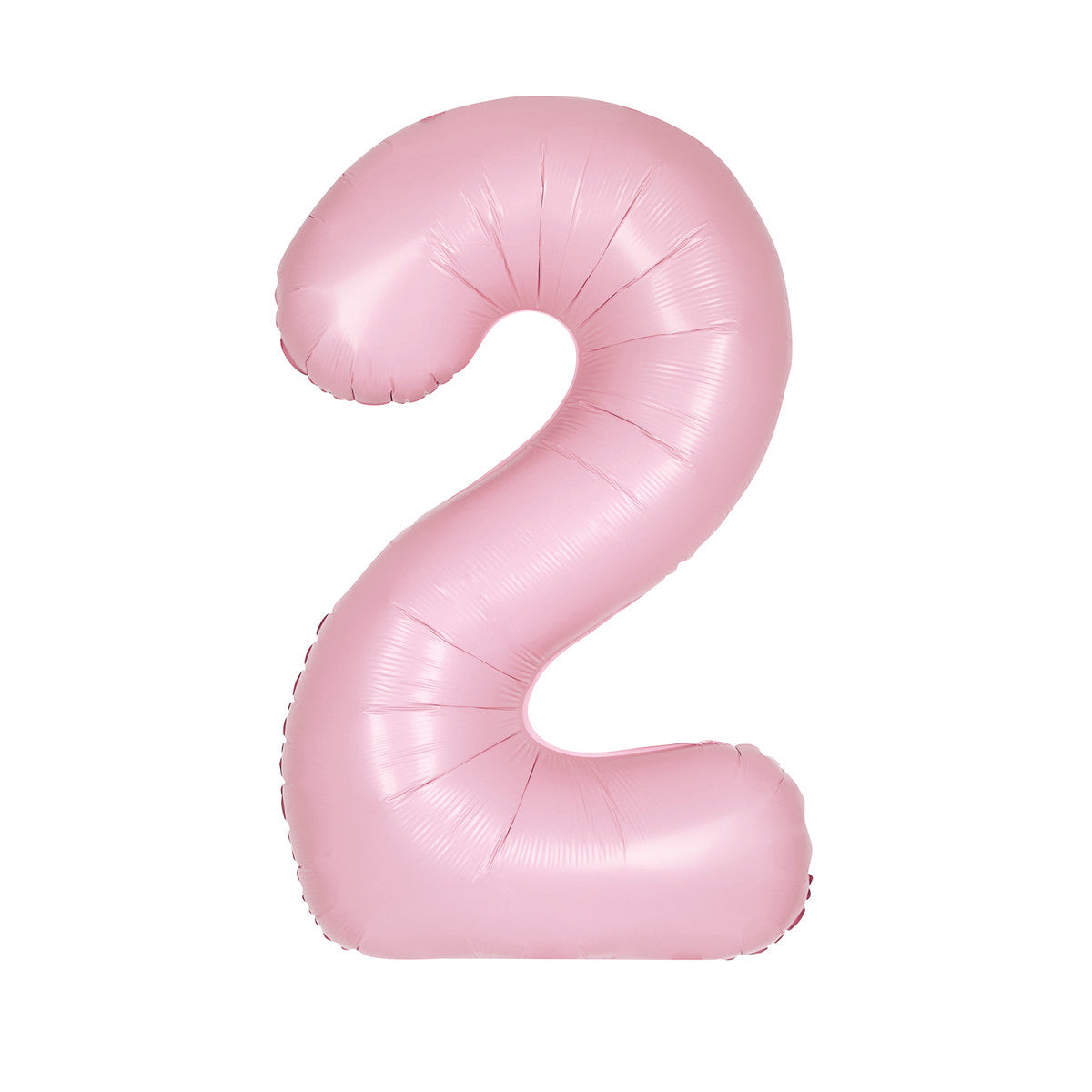 Number 1 Matte Pastel Pink Foil Balloon 86cm Each