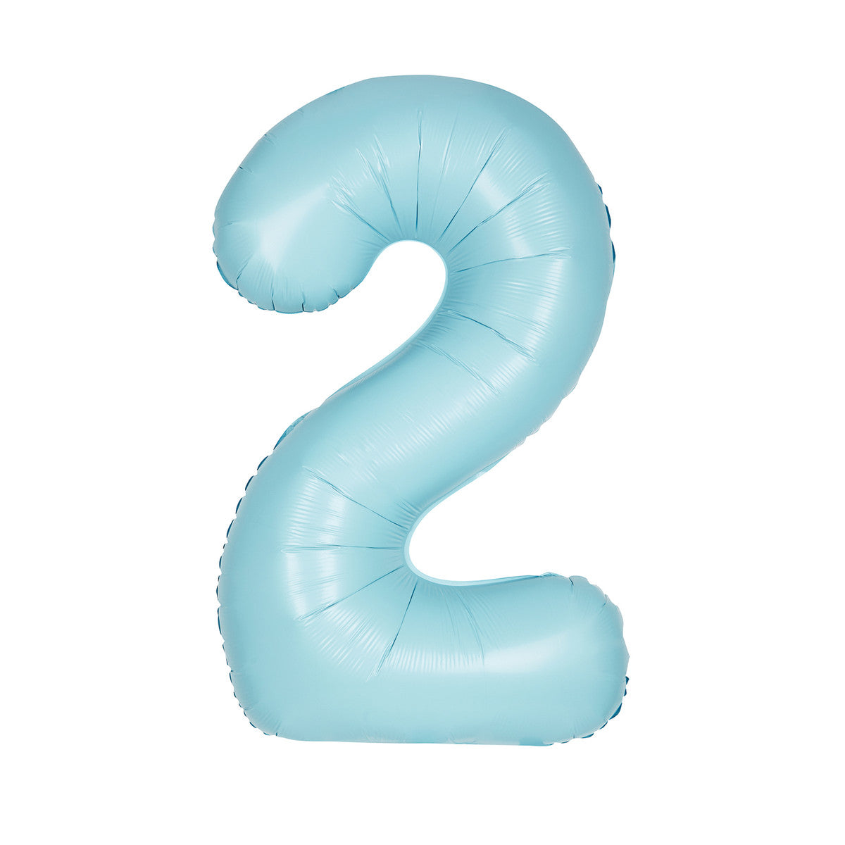 Number 1 Matte Pastel Blue Foil Balloon 86cm Each