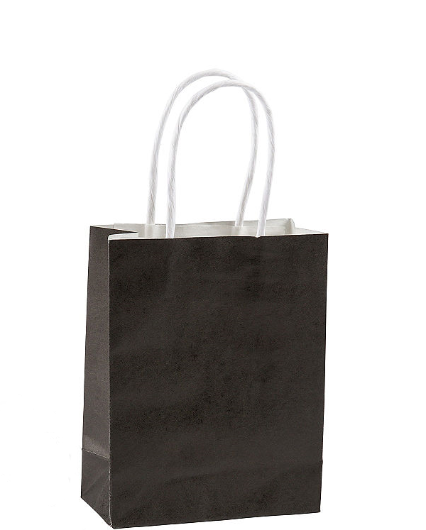 Kraft Black Paper Bag Each - Party Savers