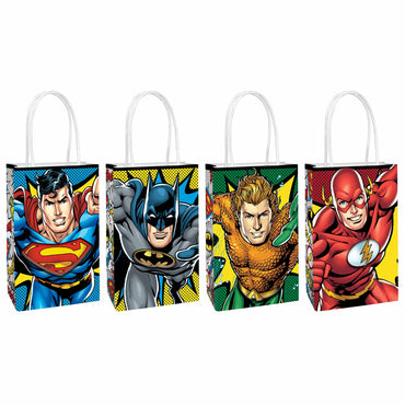 Justice League Heroes Unite Create Your Own Paper Kraft Bags 8pk