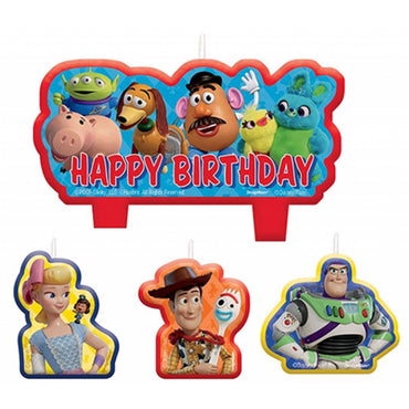 Toy Story 4 Birthday Candle Set 4pk - Party Savers