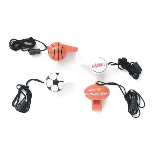 Sport Ball Whistles 4pk - Party Savers