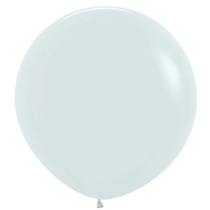 White Latex Balloons 60cm 3pk