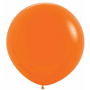Orange Latex Balloons 60cm 3pk
