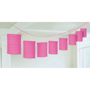 Black Paper Lantern Garland 365cm Each - Party Savers