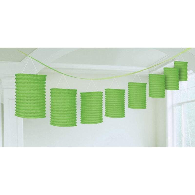 Kiwi Paper Lantern Garland 365cm Each - Party Savers