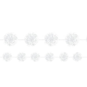 New Pink Fluffy Garland 365cm 2pk - Party Savers