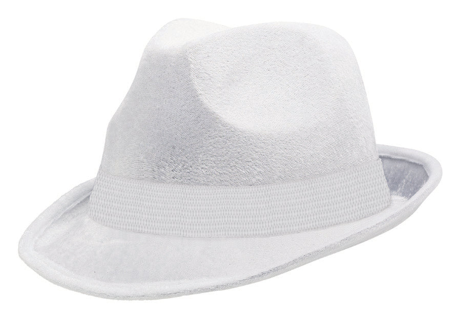 White Fedora Hat - Party Savers