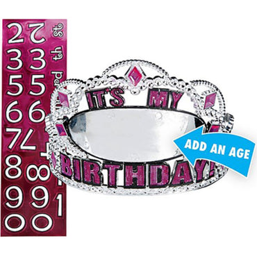 Customisable Age Birthday Tiara Plastic - Party Savers