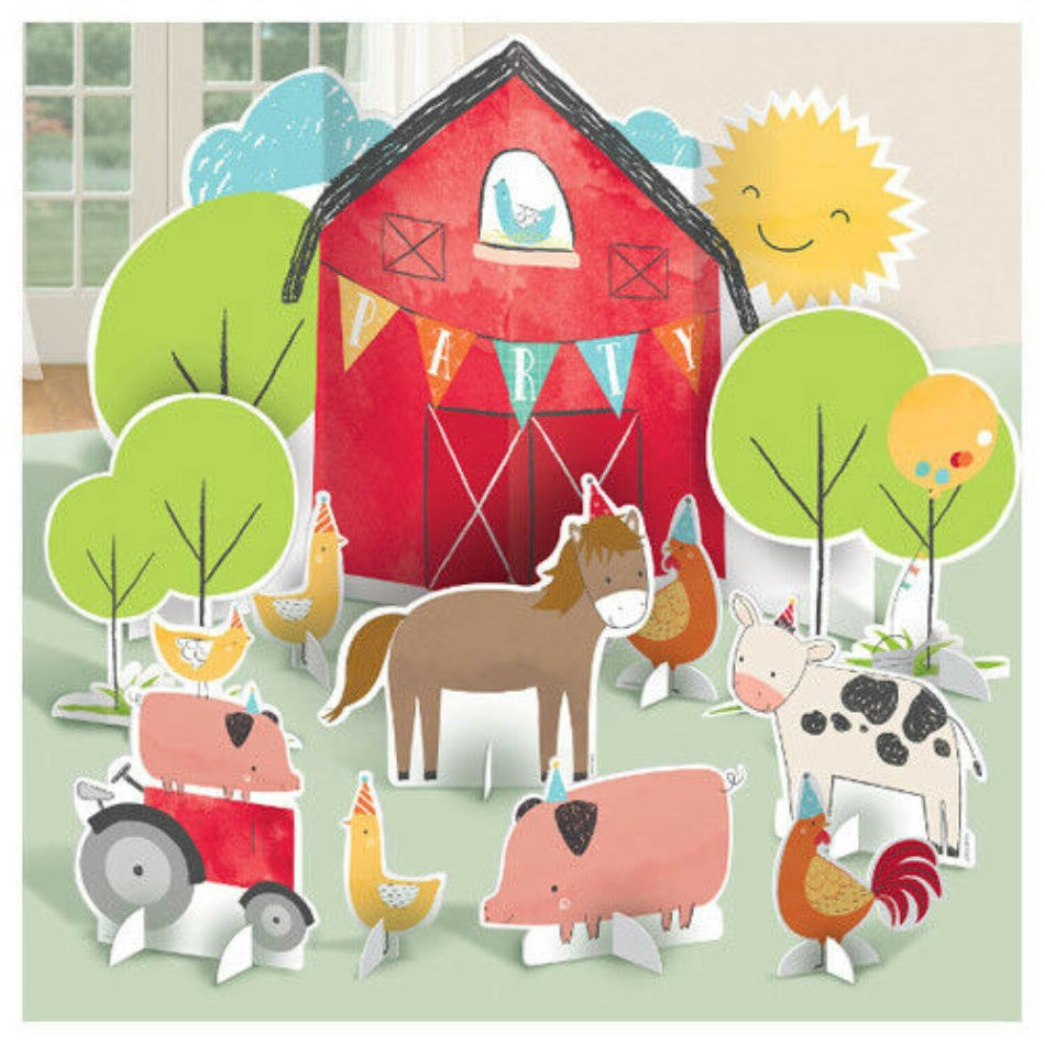 Barnyard Birthday Table Decorating Kit - Party Savers