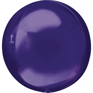 Orange Orbz Foil Balloon 38cm x 40cm - Party Savers