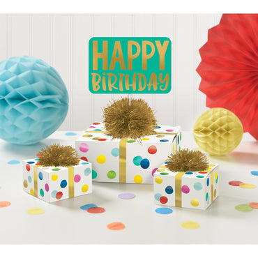 Happy Dots Happy Birthday Table Decorating Kit Each