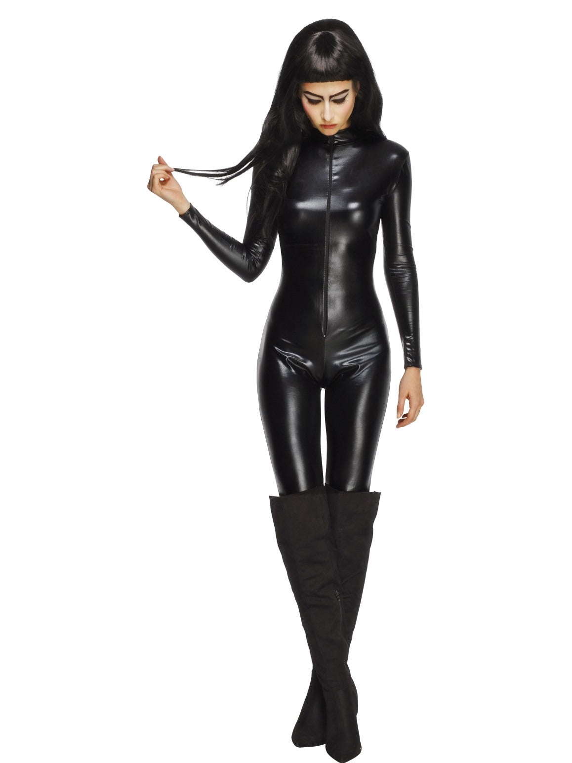Womens Costume - Black Miss Whiplash - Party Savers