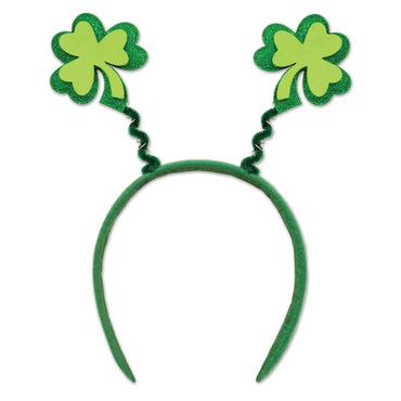 Glittered Green Two Shamrock Boppers Each - Party Savers