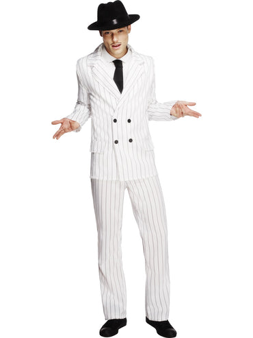 Mens Costume - Gangster White - Party Savers