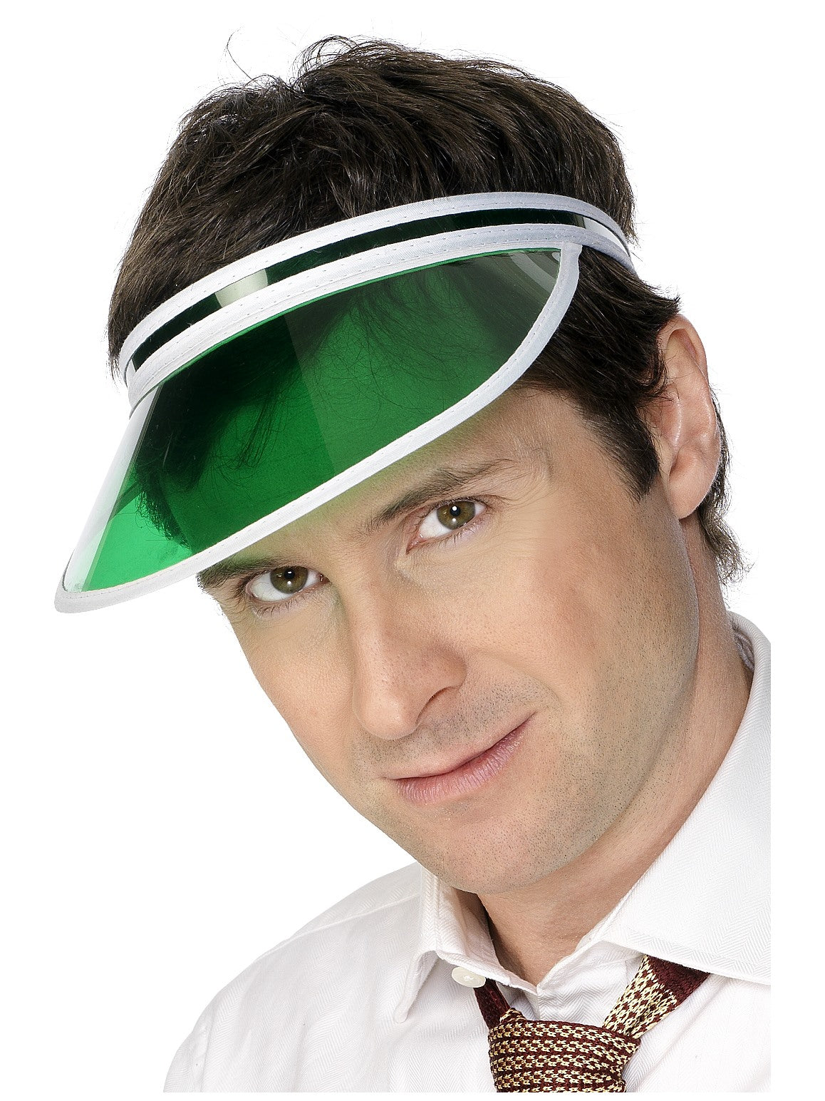 Green Poker Visor - Party Savers