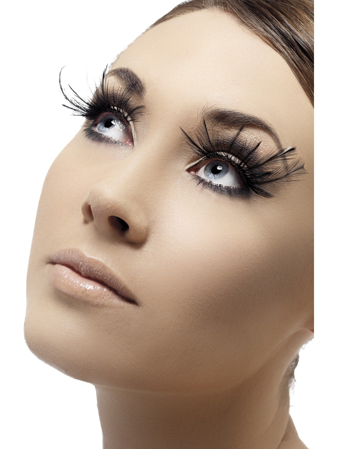 Feather Plumes Black Eyelashes - Party Savers