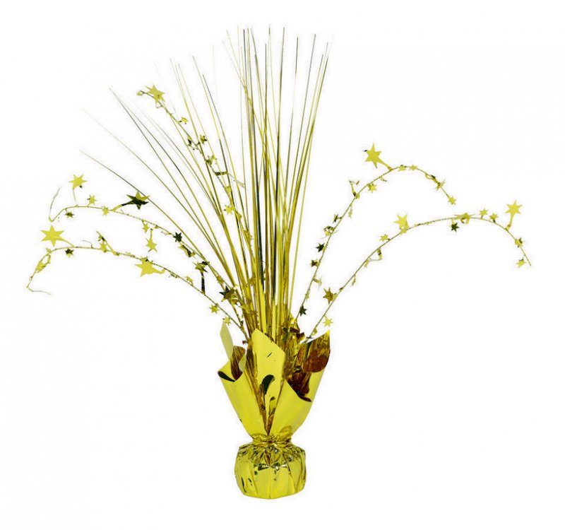 Gold Foil Spray Centrepiece - Party Savers