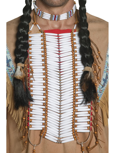 White Native American Inspired Breastplate - Party Savers