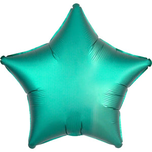 Silver Satin Star Foil Balloon 48cm - Party Savers