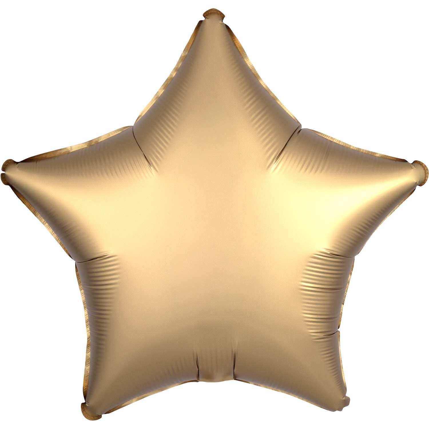 Gold Satin Star Foil Balloon 48cm - Party Savers