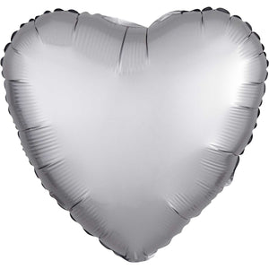 Gold Satin Heart Foil Balloon 43cm - Party Savers