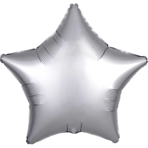 Red Satin Star Foil Balloon 48cm - Party Savers