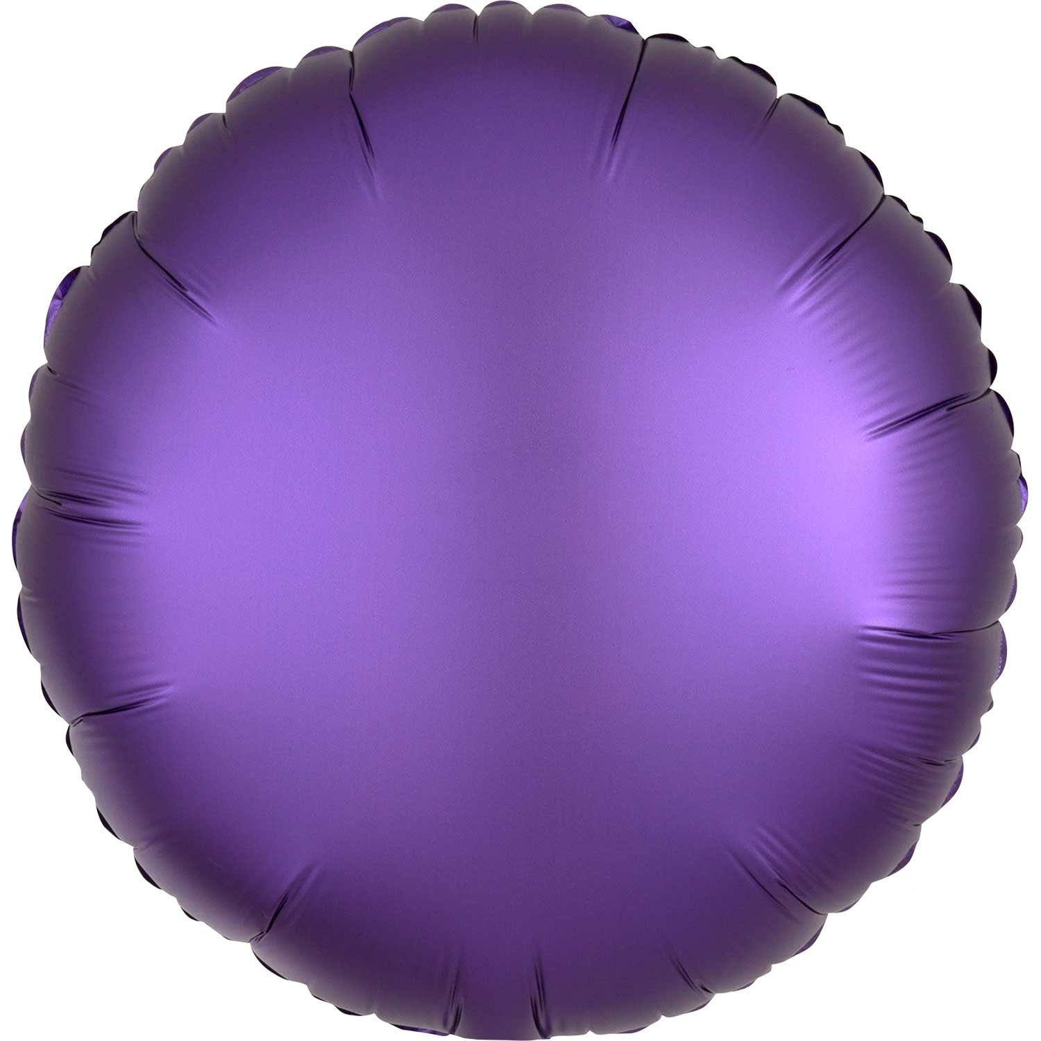 Pastel Pink Satin Round Foil Balloon 43cm - Party Savers