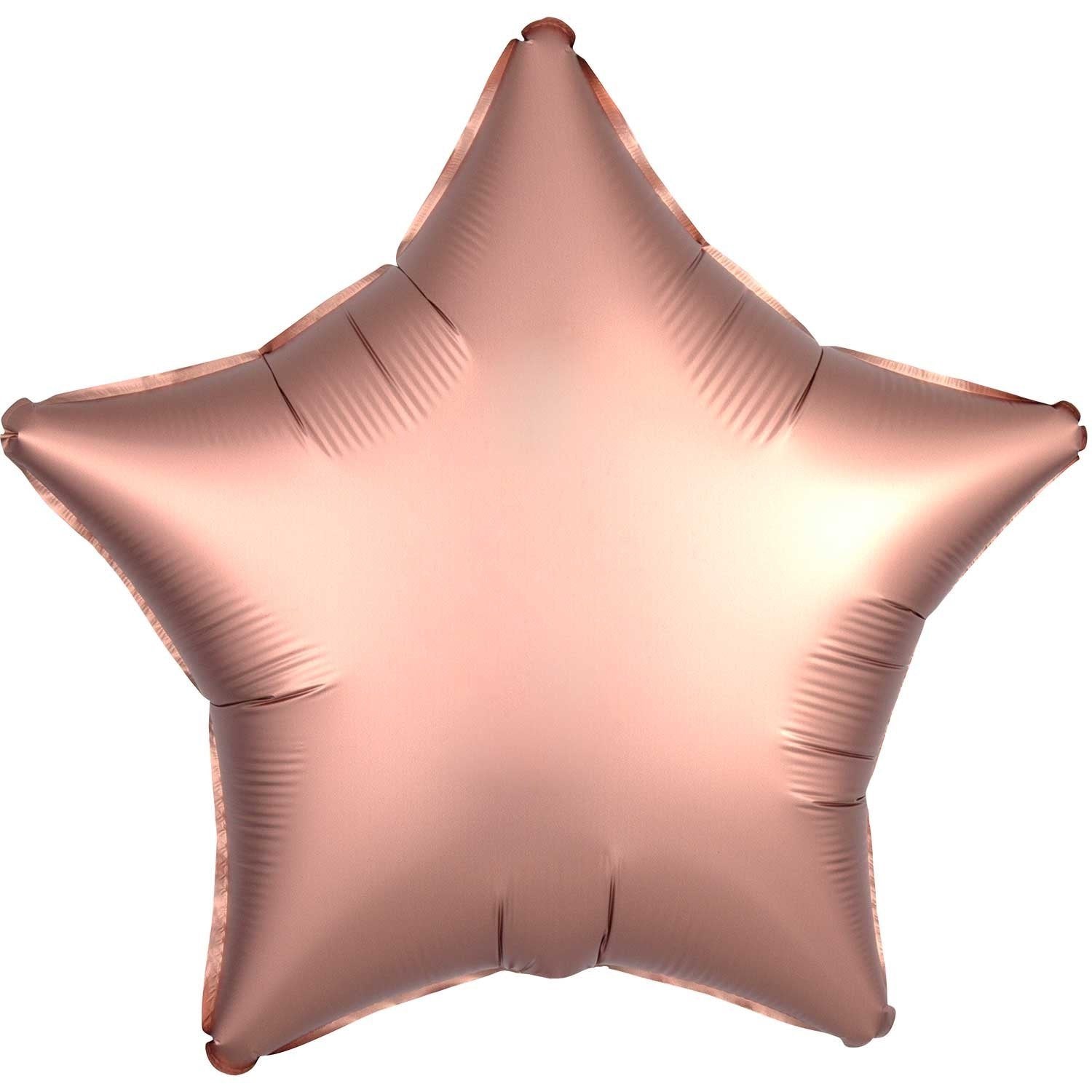 Red Satin Star Foil Balloon 48cm - Party Savers