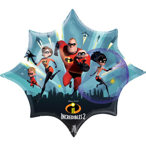 Incredibles 2 SuperShape Foil Balloon 88cm x 73cm - Party Savers
