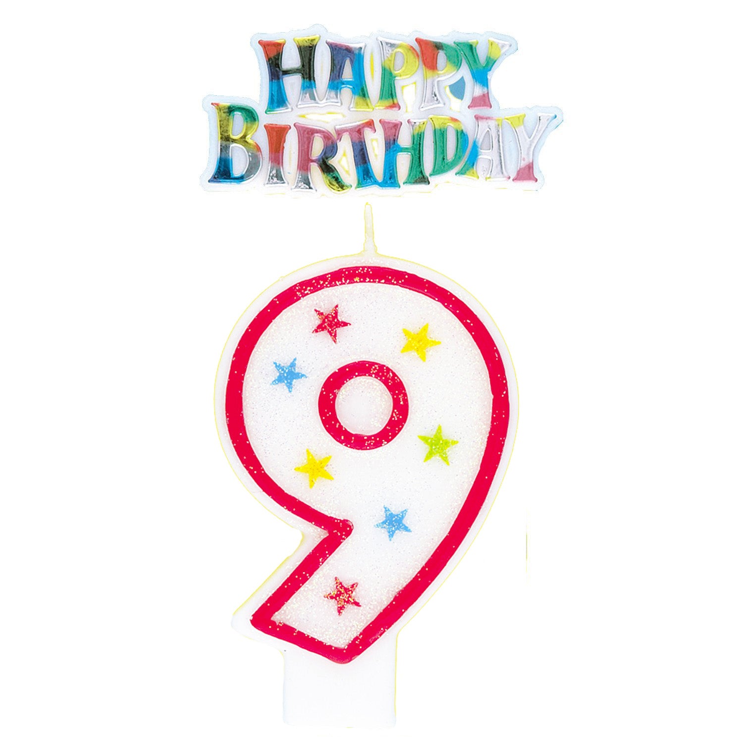 Number 8 Candle With Cake Topper - Party Savers