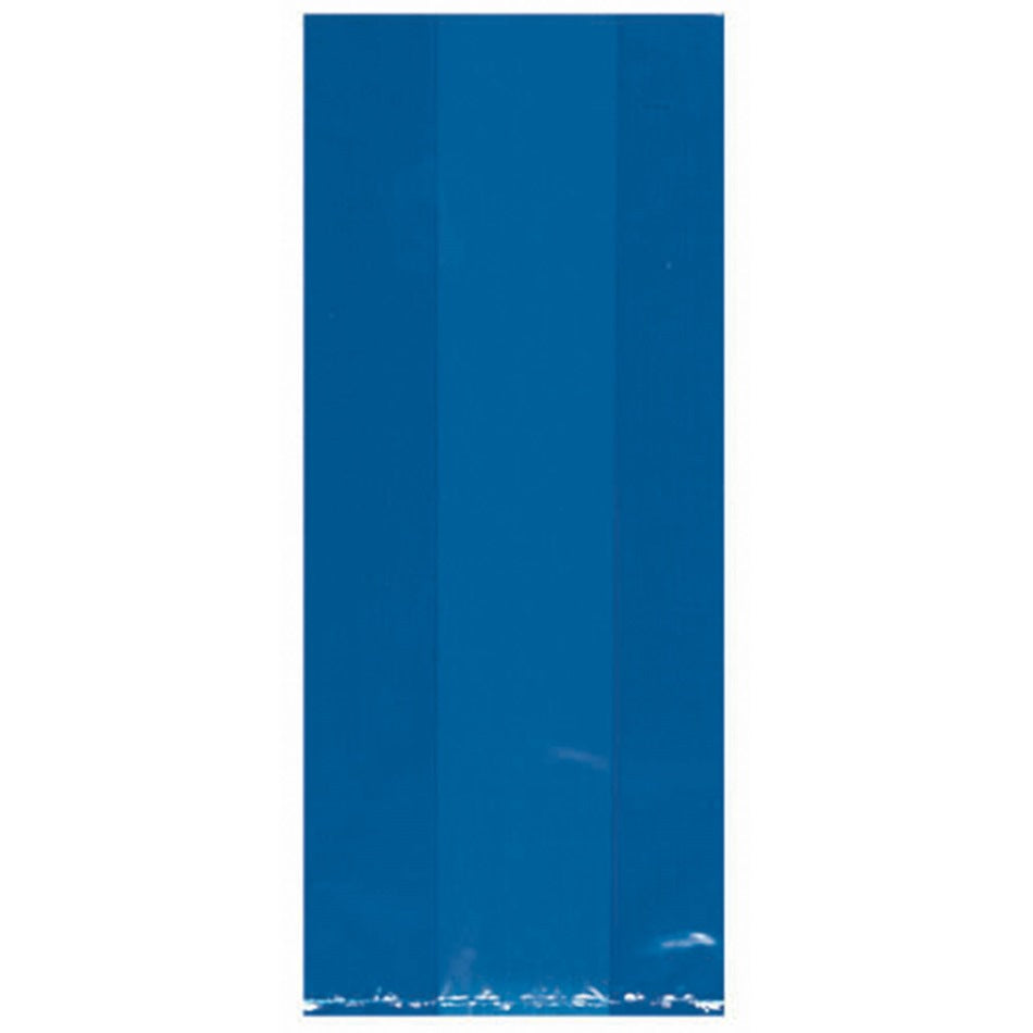 Bright Royal Blue Small Cello Party Bags 25pk - Party Savers