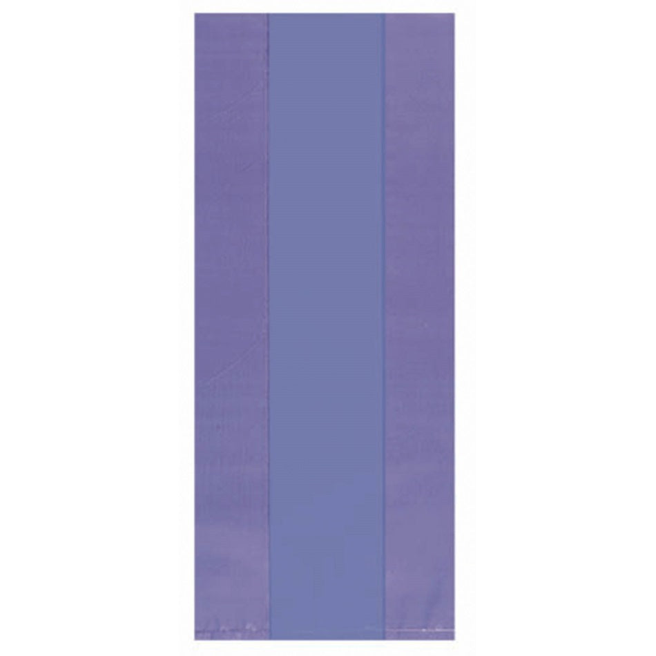 New Purple Small Cello Party Bags 25pk - Party Savers