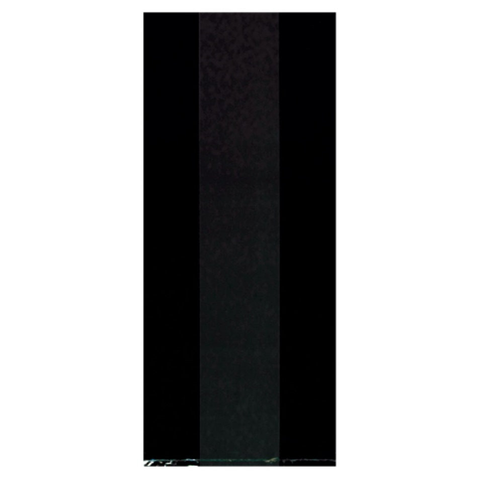 Black Small Cello Party Bags 25pk - Party Savers