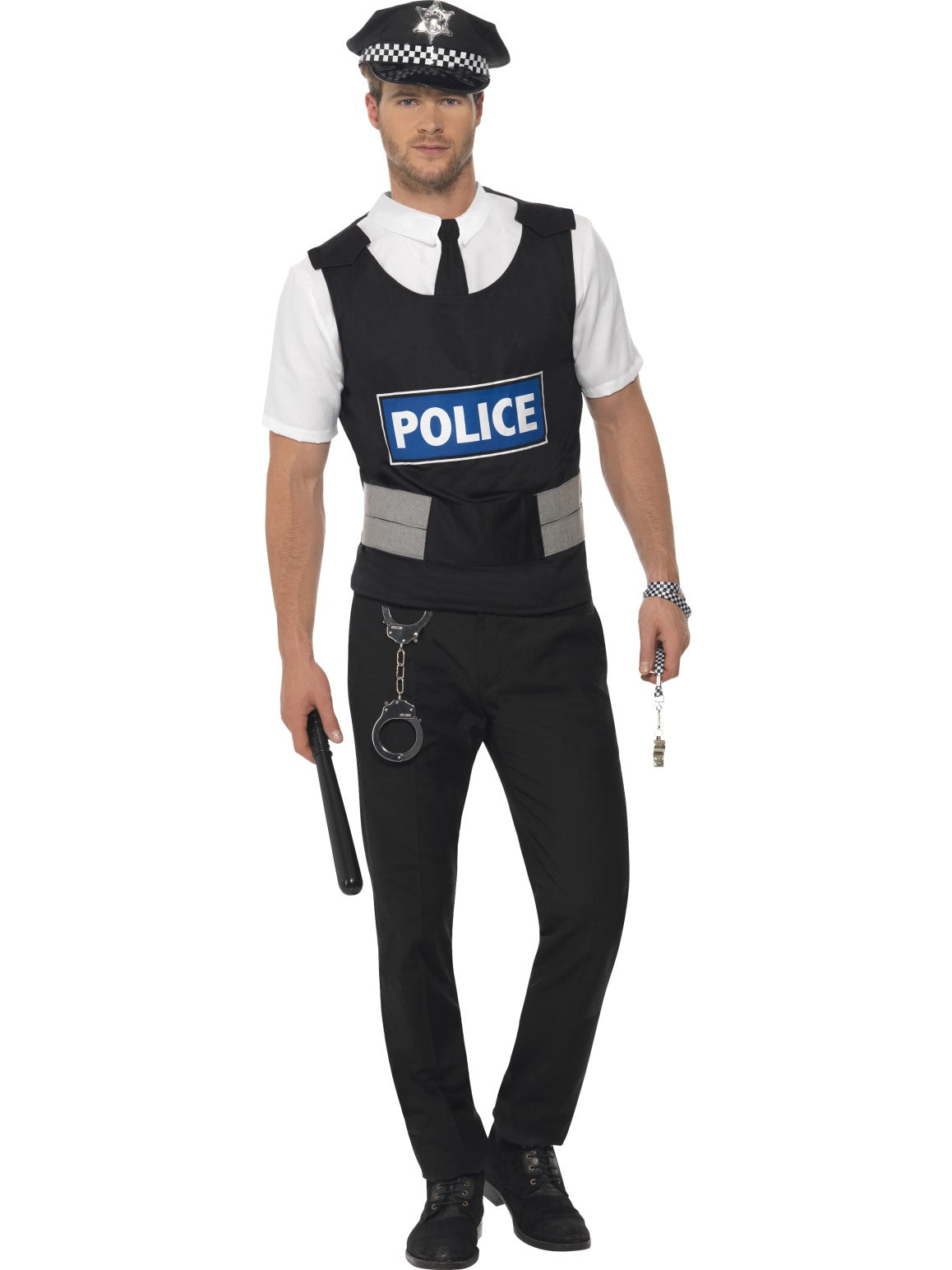 Black Policeman Instant Kit - Party Savers