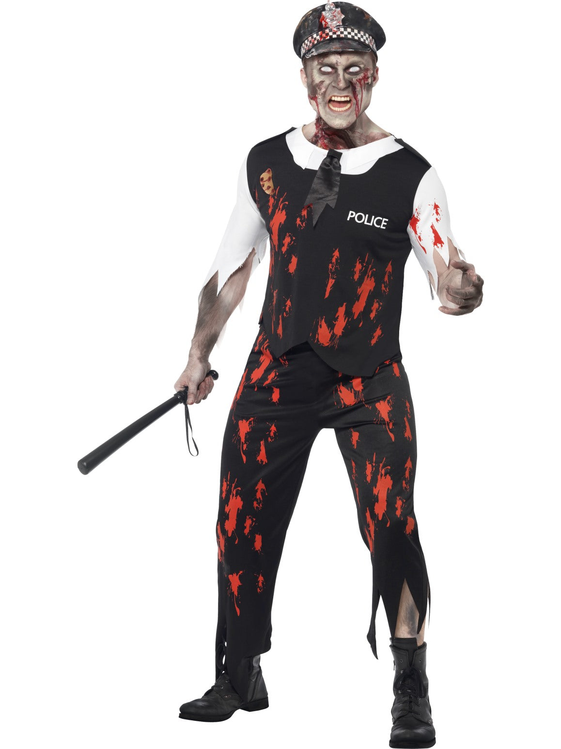 Mens Costume - Zombie Policeman - Party Savers