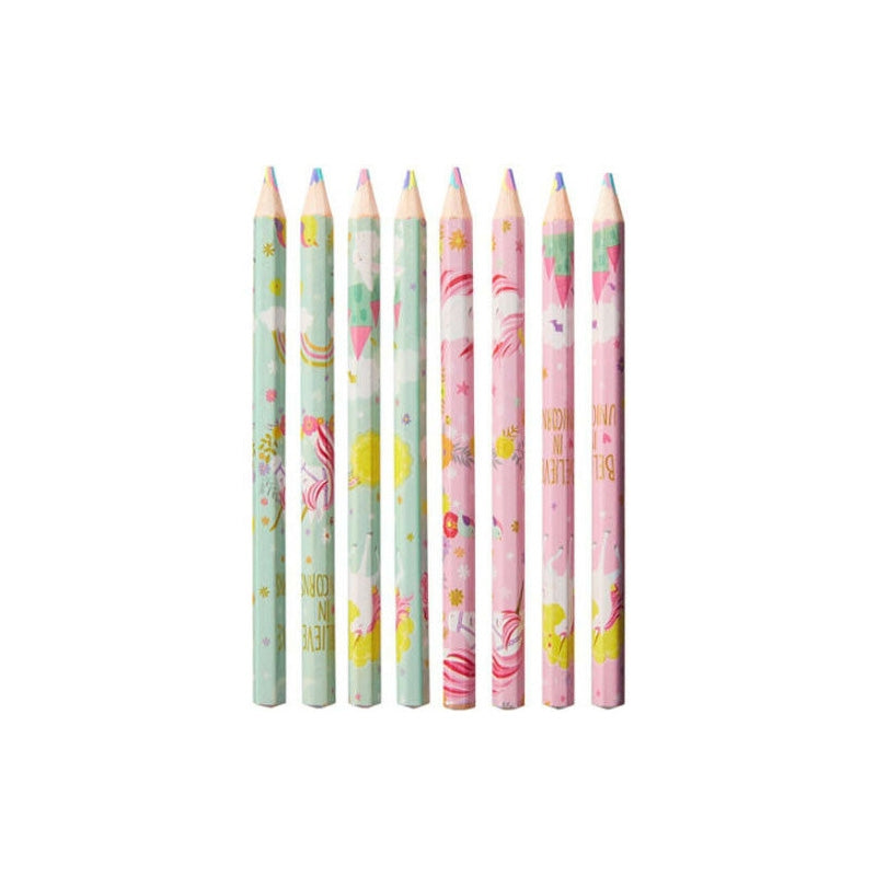 Magical Unicorn Multi Coloured Pencil Favor 8pk - Party Savers