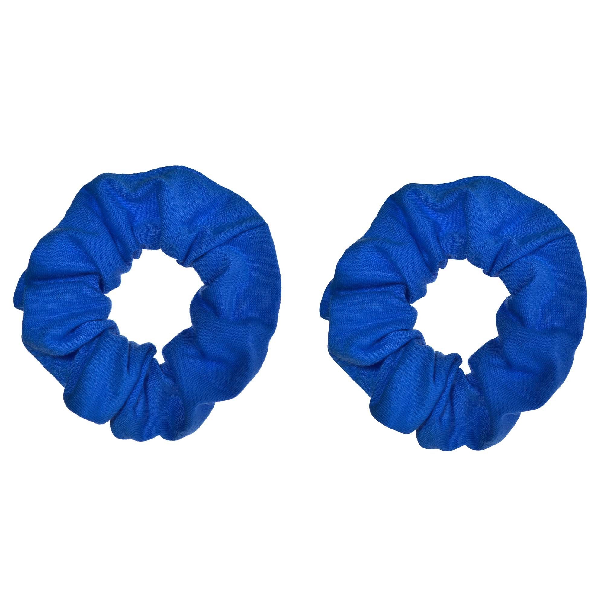 Hair Scrunchies Blue 2pk