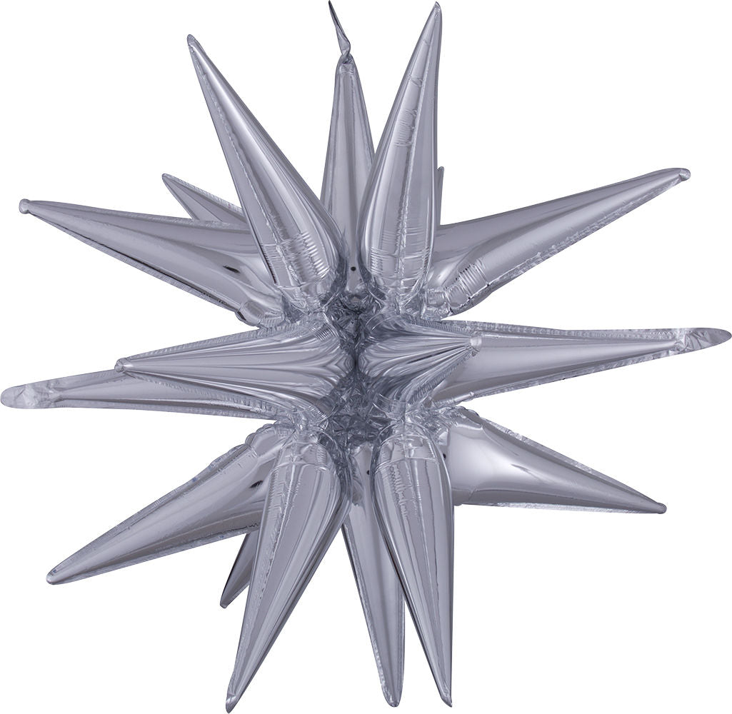 Silver Magic Star SuperShape 76cm x 88cm Each - Party Savers
