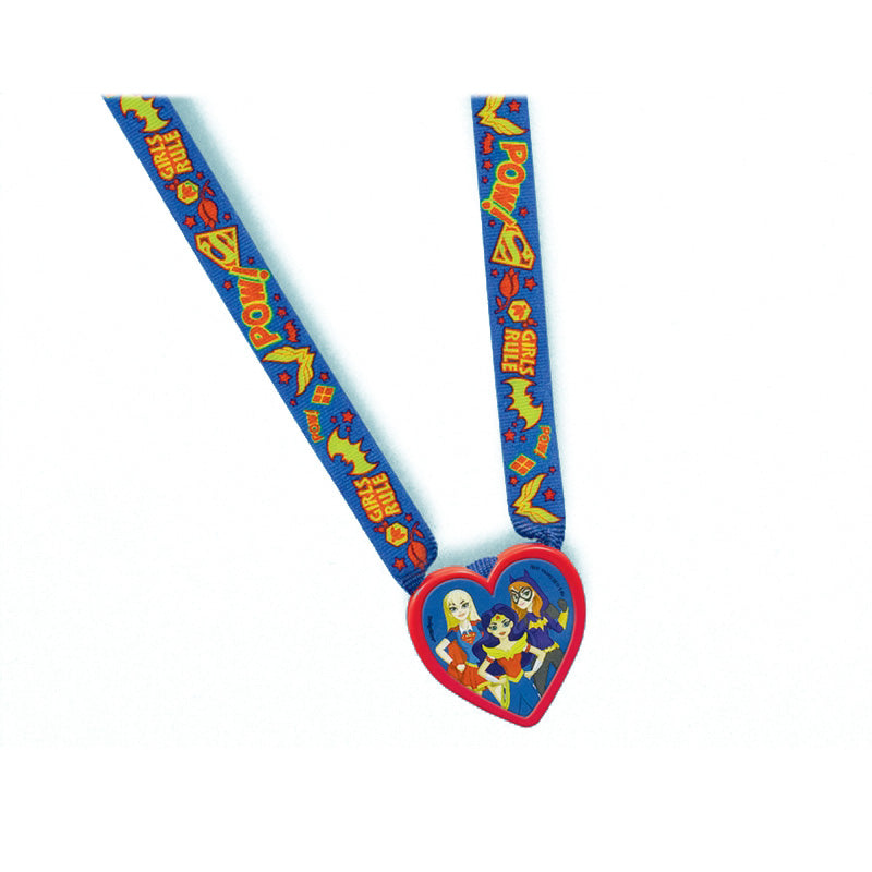 DC Superhero Girls Charm Necklace 12pk - Party Savers