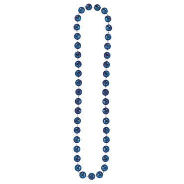 Blue Jumbo Ball Bead Necklace - Party Savers