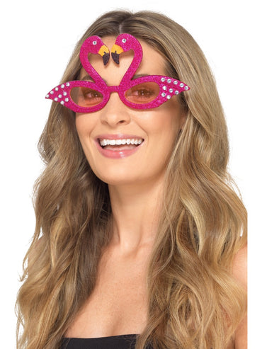 Flamingo Sparkle Glasses - Party Savers
