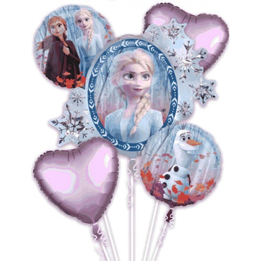 Frozen 2 Balloon Bouquet 5pk - Party Savers