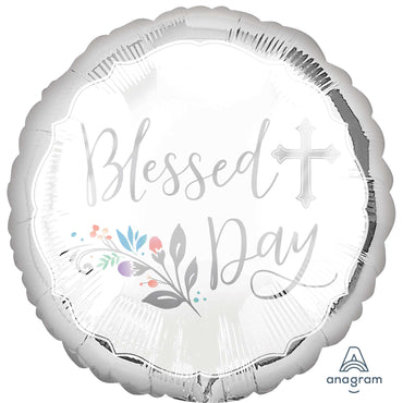 Holy Blessed Day Foil Balloon 45cm - Party Savers
