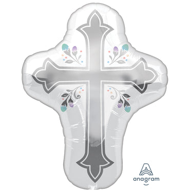 Holy Day Cross SuperShape Foil Balloon - Party Savers
