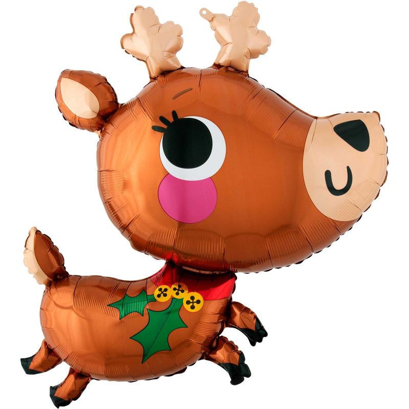 Adorable Reindeer SuperShape 76cm x 76cm Each - Party Savers