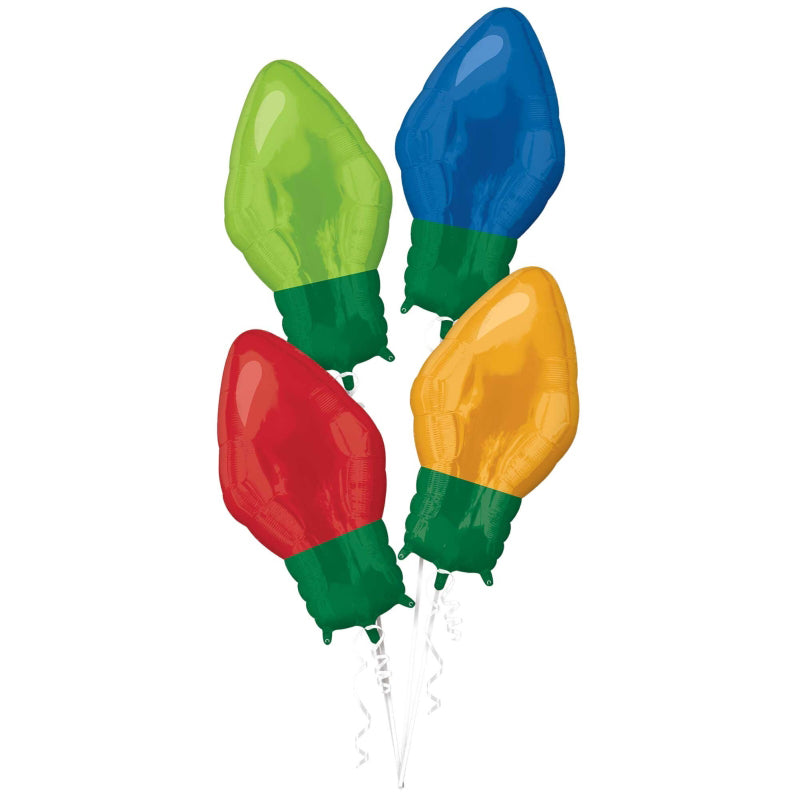 Christmas Light Bulbs Decorator Kit 27cm x 55cm Each - Party Savers