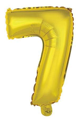 Number 1 Gold Foil Balloon 35cm - Party Savers