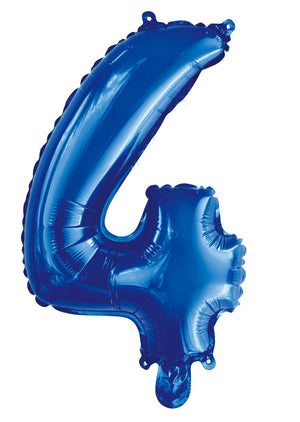Number 1 Royal Blue Foil Balloon 35cm - Party Savers