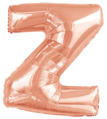 Letter Z Rose Gold Foil Balloon 86cm - Party Savers